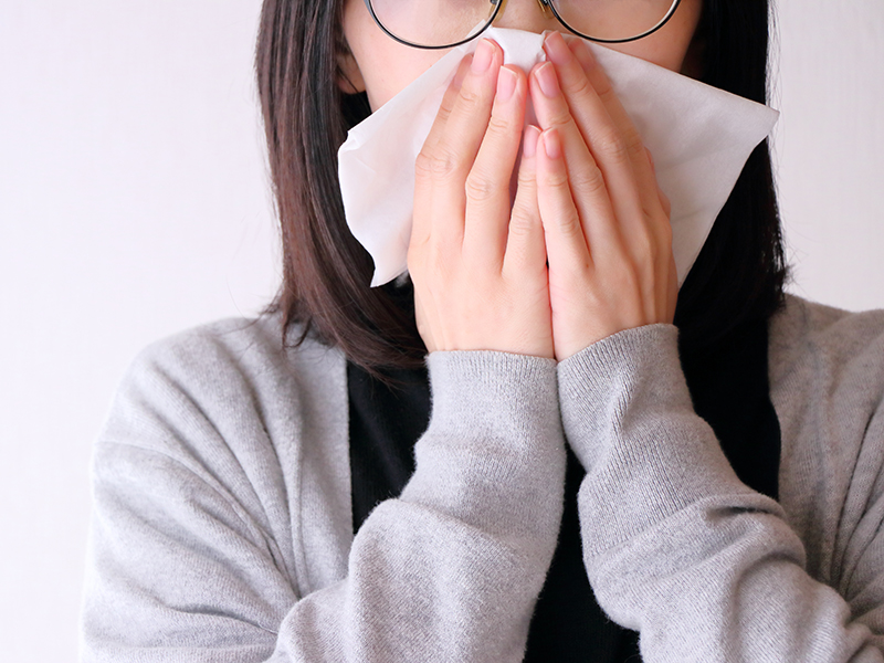 結露による人体への影響。アレルギーの発症